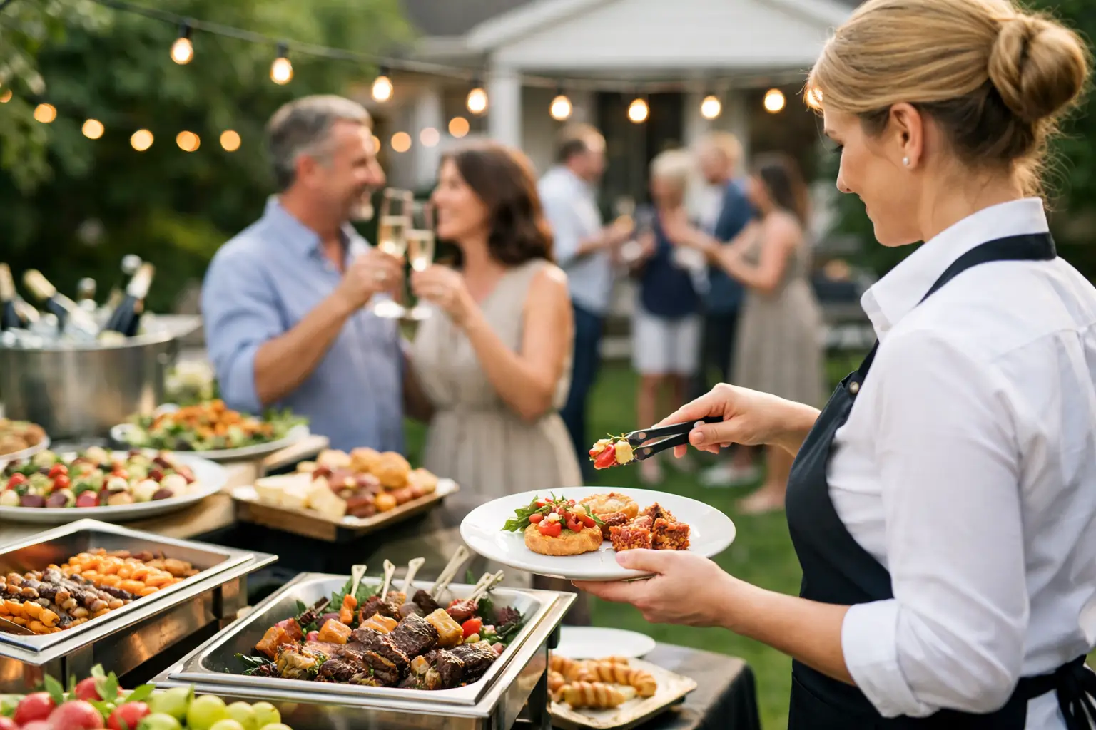 Feest catering thuis inhuren zonder stress
