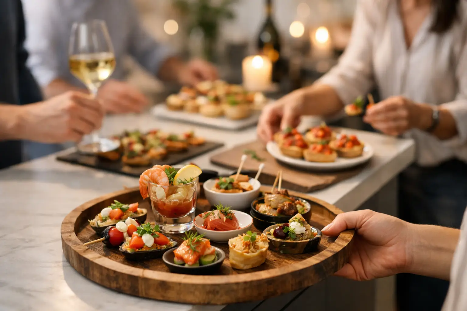 Walking dinner organiseren thuis zonder stress