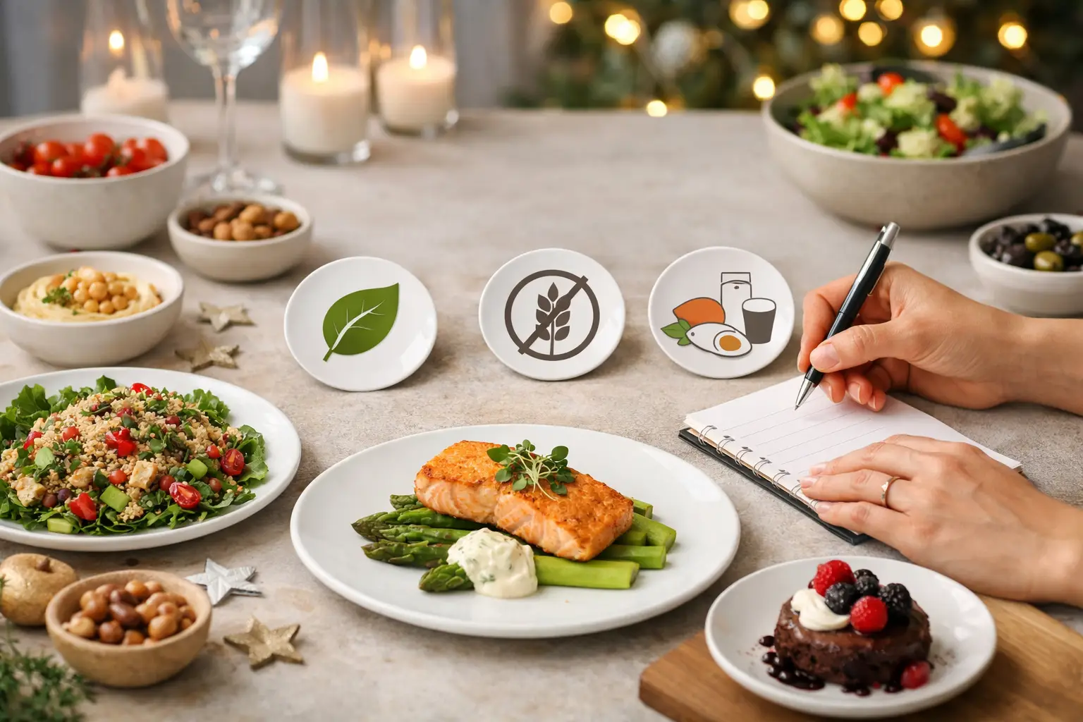 Feestmenu samenstellen met dieetwensen