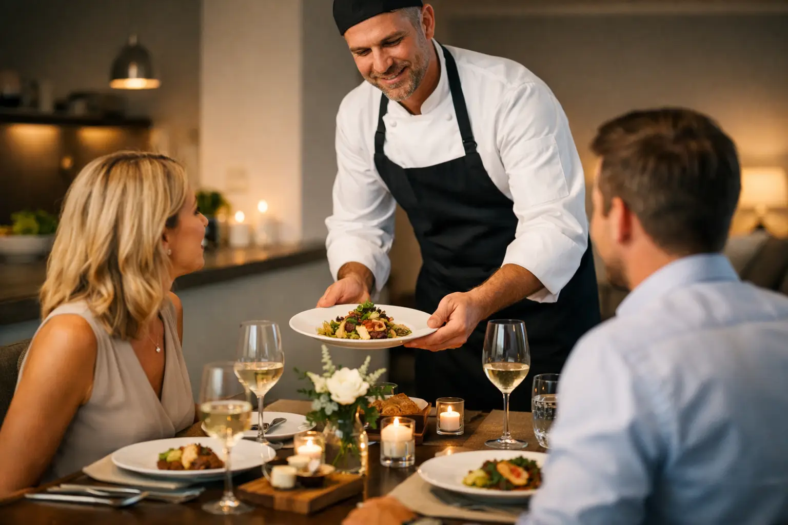 Hoe werkt private dining thuis voor gasten?