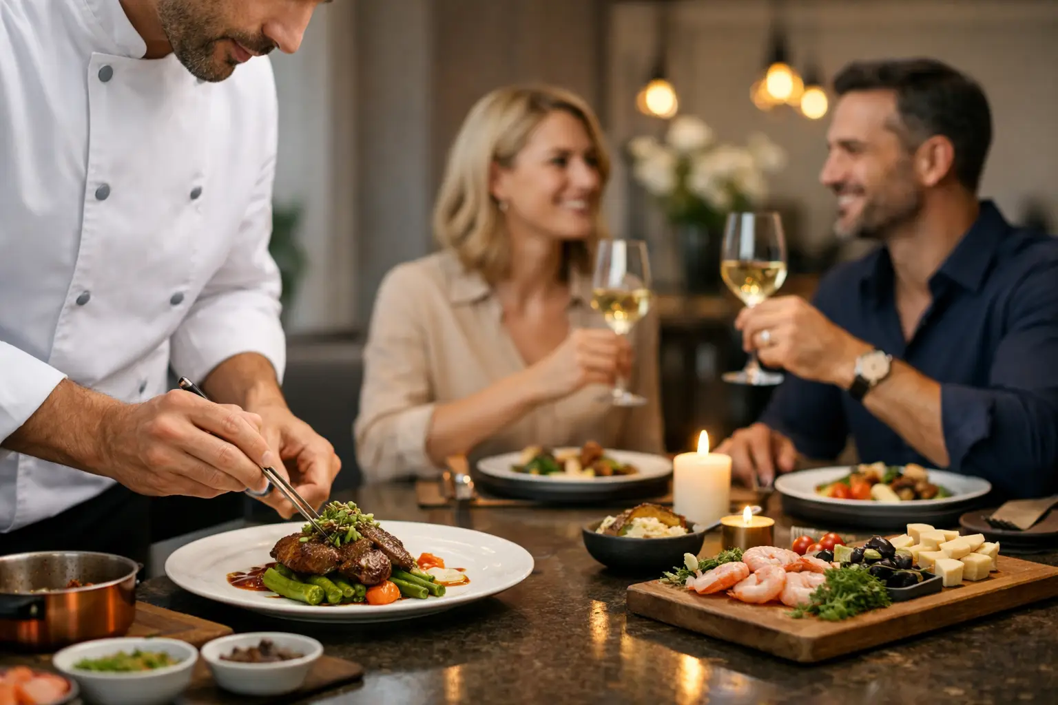 Wat is inbegrepen bij een private chef thuis?