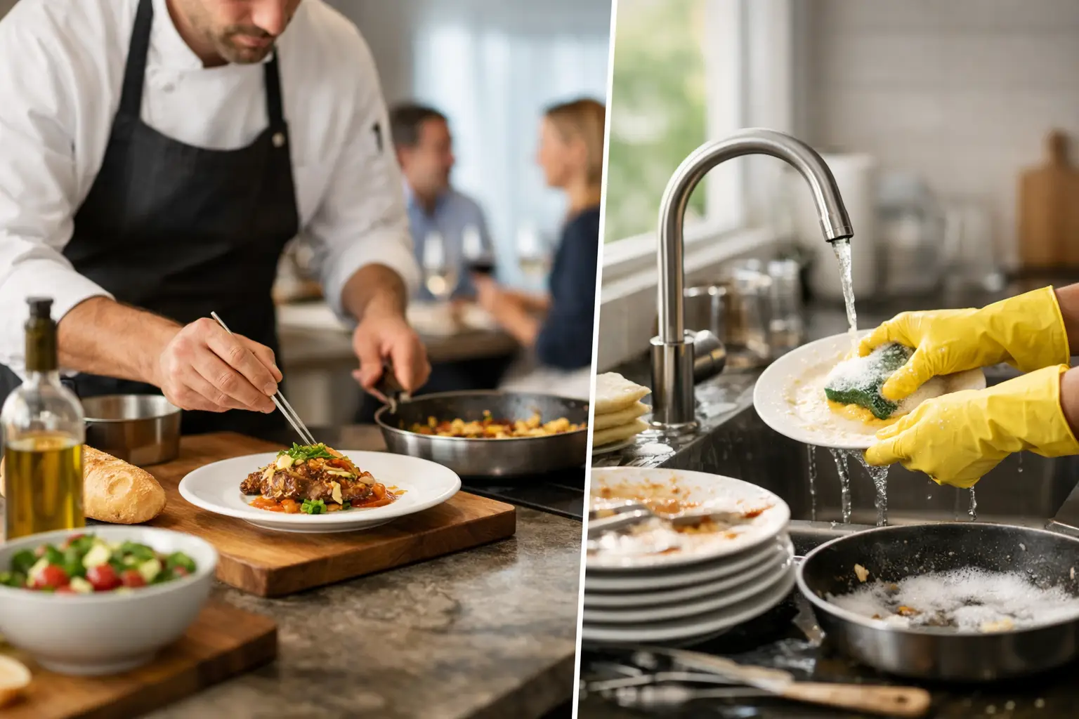 Service van koken tot afwas bij u thuis