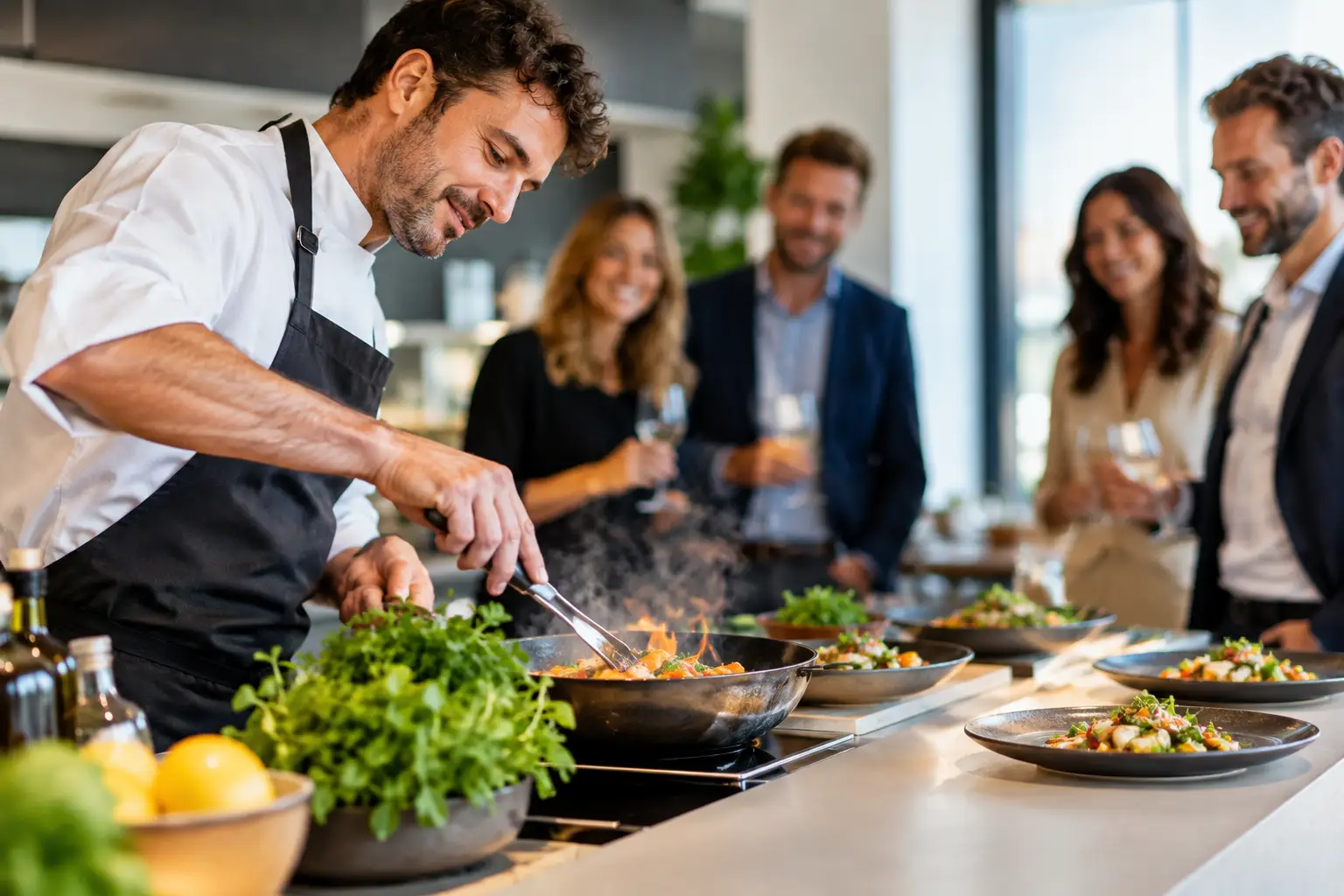 Live cooking voor een diner dat gasten bijblijft